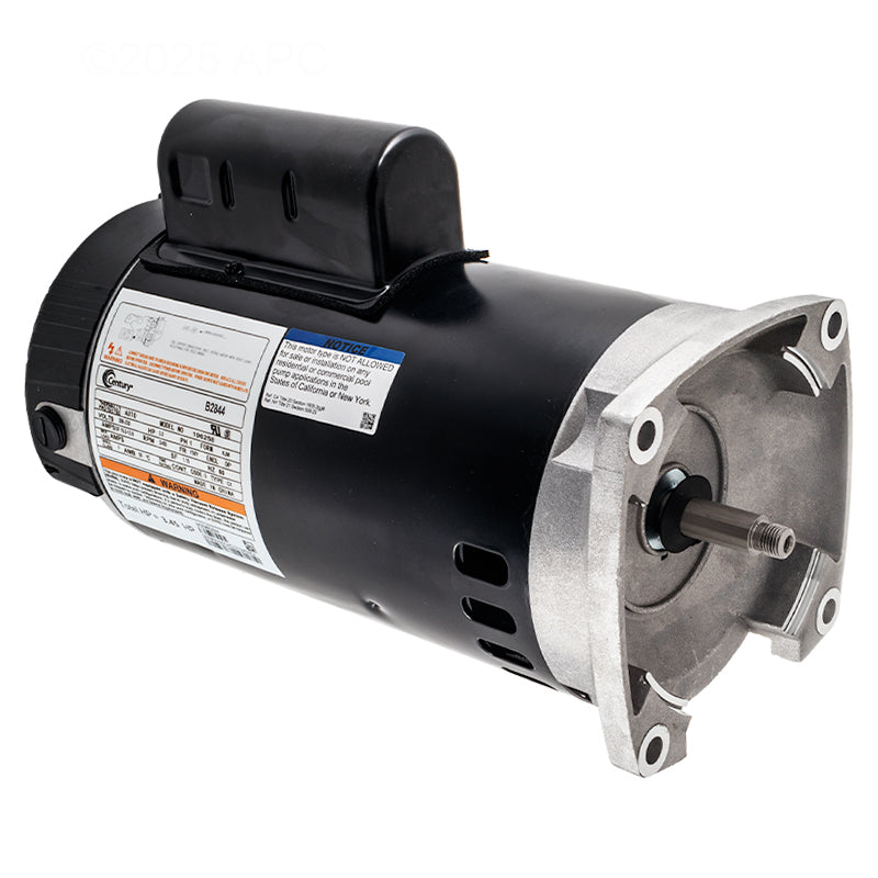 Century Pool Pump Motor 3HP 1-Speed 1 Phase 60Hz 208-230V 56Y Frame | B2844