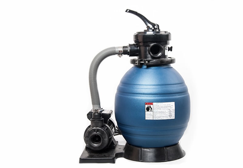 AQUATEK 12" SAND FILTER WITH 1/4 HP SING LE SPEED PUMP W/OUT PREFILTER, INCLUDES INTEX FITTINGS AND HOSE KIT