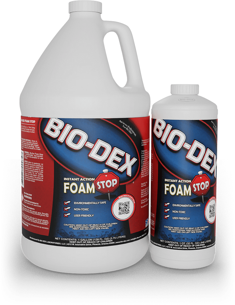 Bio-Dex Spa Foam Stop, 32 oz Bottle | SFS32