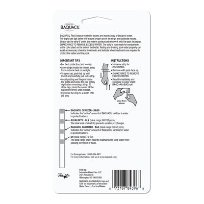 Baquacil 4-Way Test Strips, 25 Count Bottle