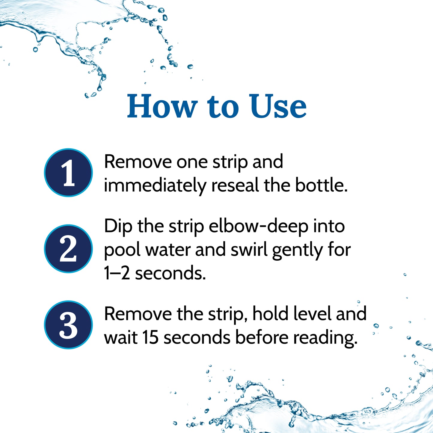 Baquacil 4-Way Test Strips, 25 Count Bottle