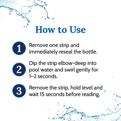 Baquacil 4-Way Test Strips, 25 Count Bottle