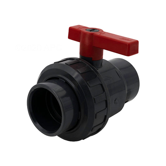 Jandy Ball Valve, Single Union, 2" PVC | BVSU020