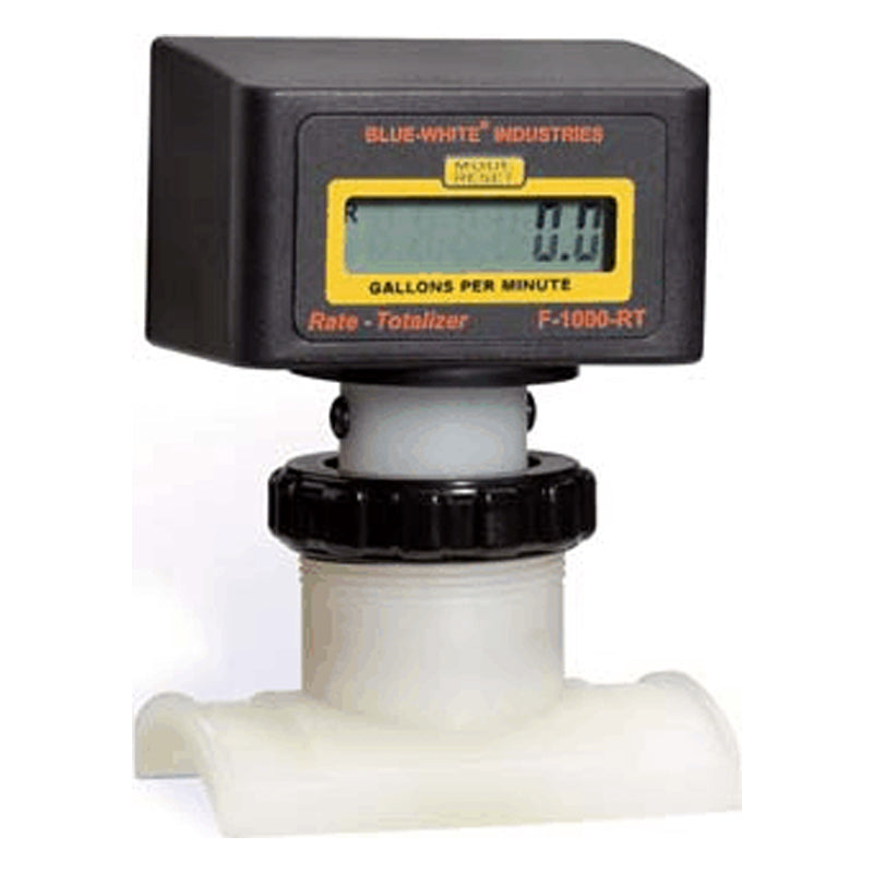F1000 FLOWMETER SADDLEMOUNT 4" SCHED 40 100 TO 1000 GPM BLUE WHITE