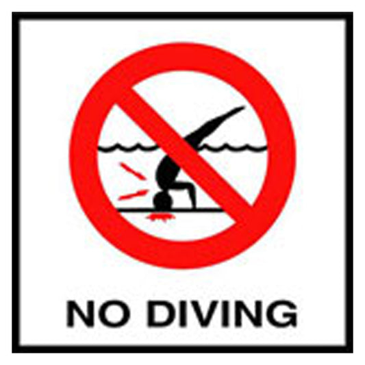 Inlays "No Diving" W/ International Symbol , SR | C621500