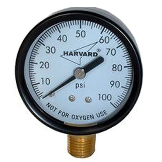 PRESSURE GAUGE .25" MPT LOWER 3.5" FACE TO 300# STEEL CASE