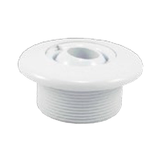 DIRWALL FITTNG(1.5" MIP, 3.5" FACE), WHITE
