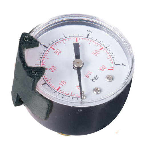 BACK MOUNT GAUGE WITH "START CLEAN" BEZEL