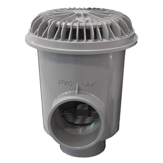 3" VGB GUNITE POOL MAIN DRAIN, NOVA, GRAY