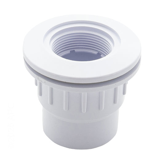 FG POOL WALLFITTING W/NUT & GASKET, WHITE