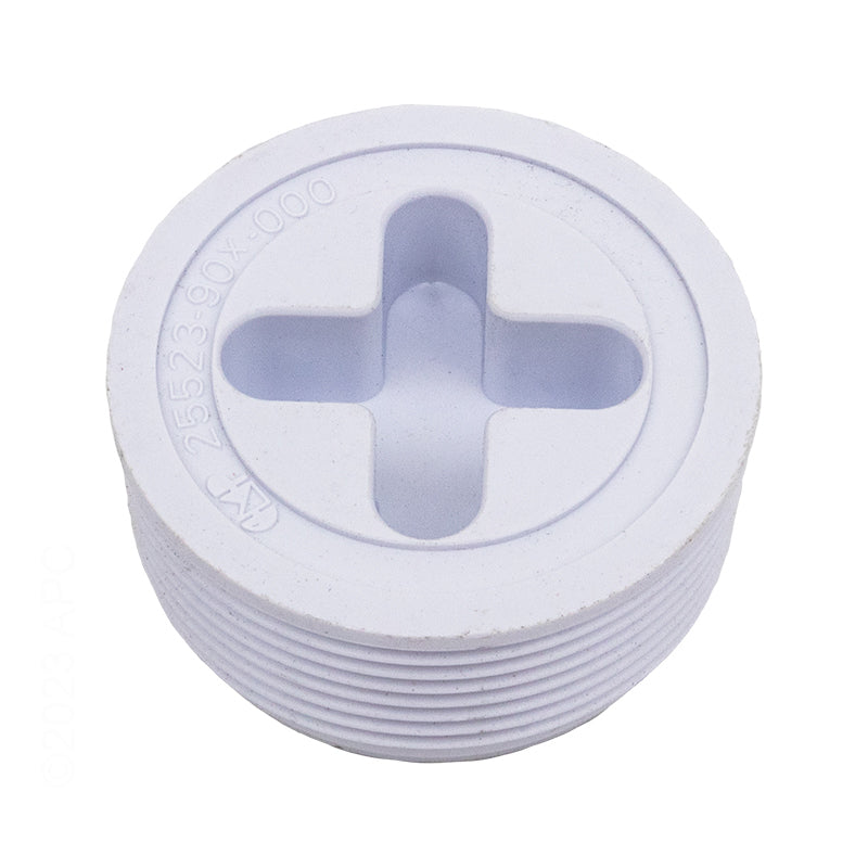 1.5" JOSAM PLUG WHITE