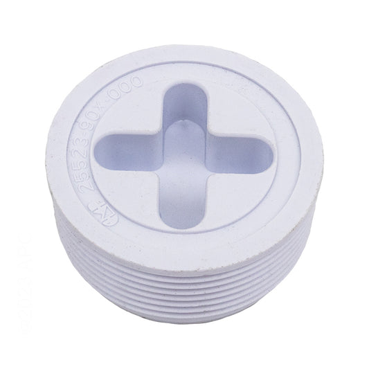 1.5" JOSAM PLUG WHITE