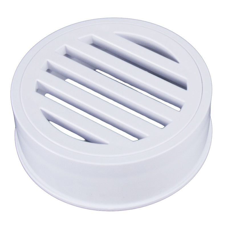 3" ROUND DECK DRAIN, GRAY