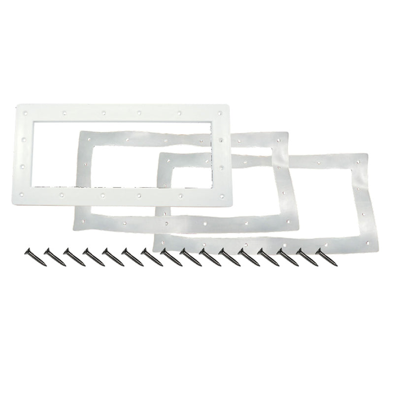 WIDE MOUTH SKIMMER FACEPLATE KIT, WHITE