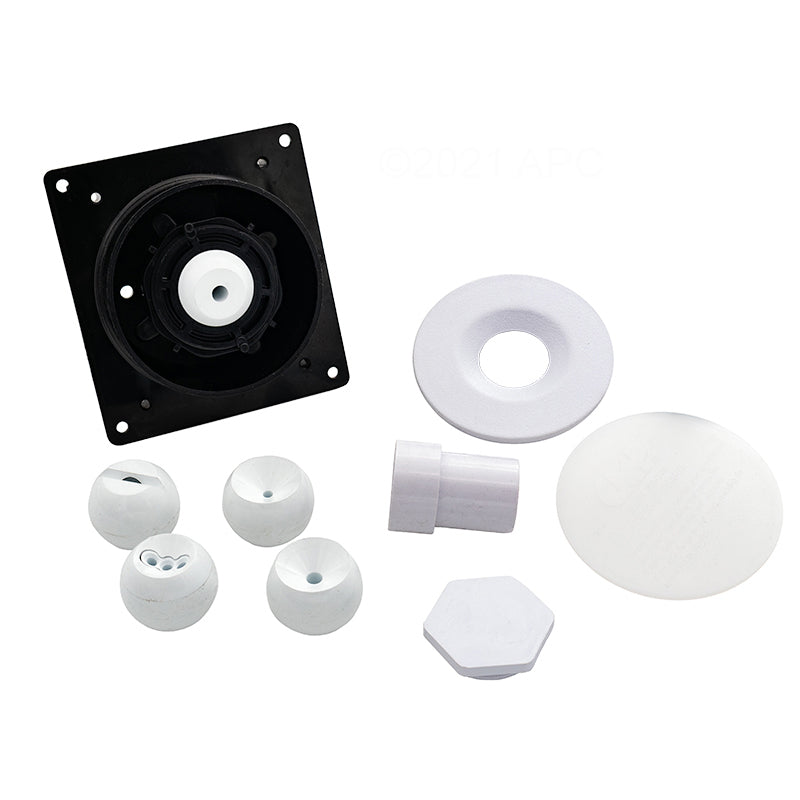 Wall Jet Adj Multi-Nozzle, White, R