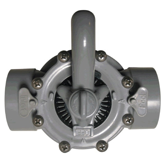 Diverter Valve, 2Sx2.5Sp, 2 Way, Dark Gray