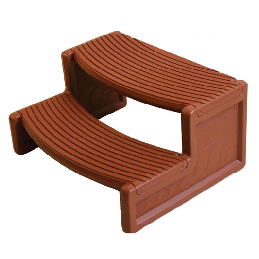 Confer Plastics Handi-Step Spa Steps, Redwood | HS2-R