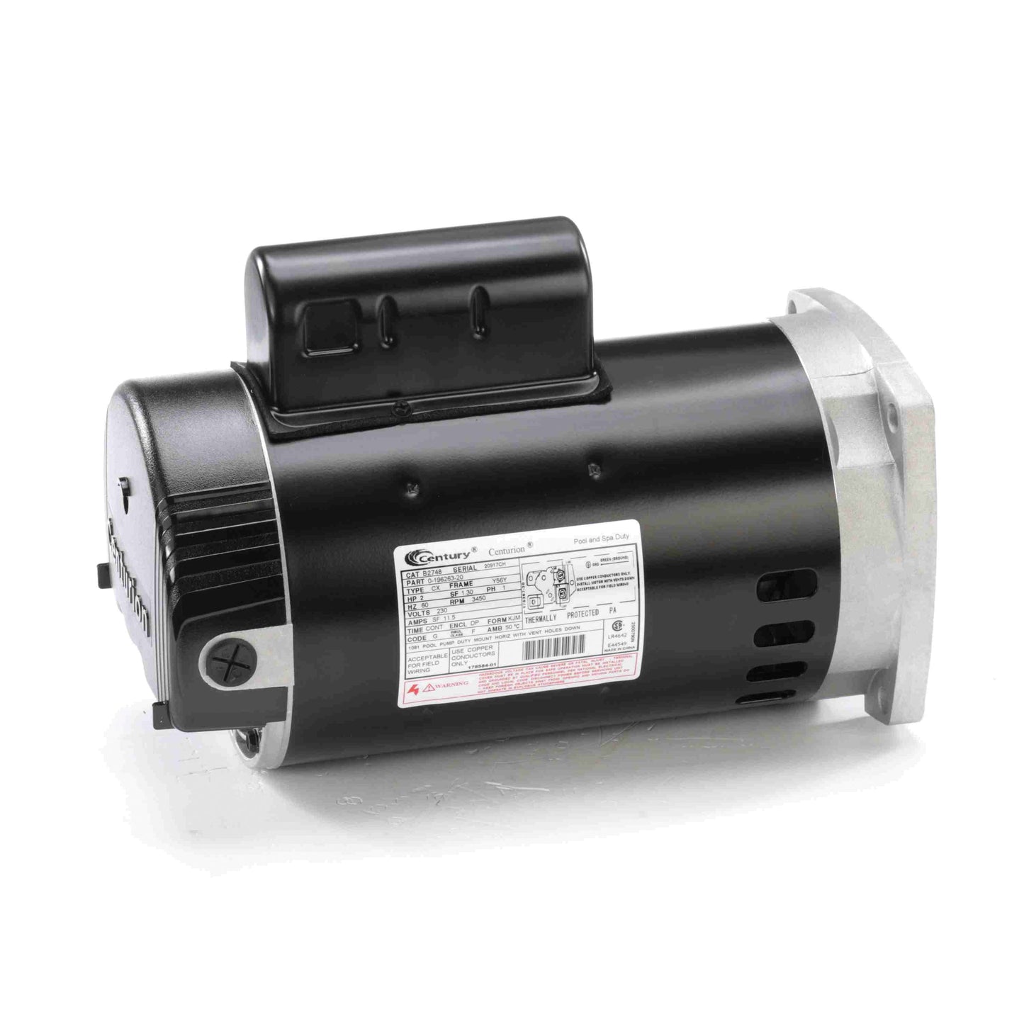 Century Pool Pump Motor 2HP 1 Phase 60Hz 230V 56Y Frame | B2748