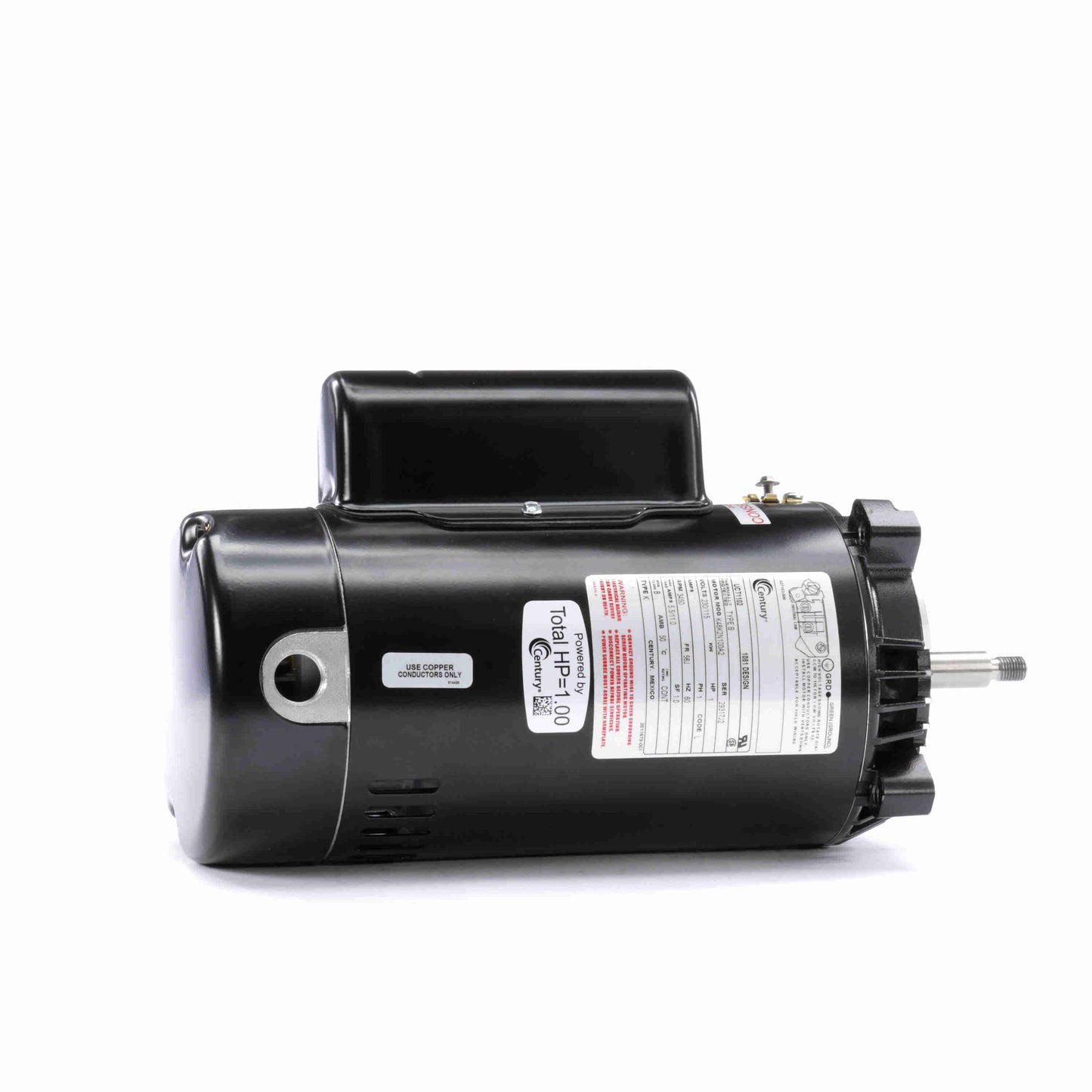 Century Pool Pump Motor 1HP 1-Speed 1 Phase 60Hz 230/115V 56J Frame | UCT1102