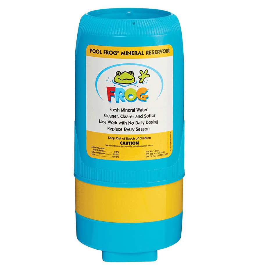 The King Tech Frog 5400 Series I/G Mineral Reservoir (01-12-5462) by Frog effectively treats pool water using sanitizing minerals to maintain fresh mineral water quality with minimal chlorine.