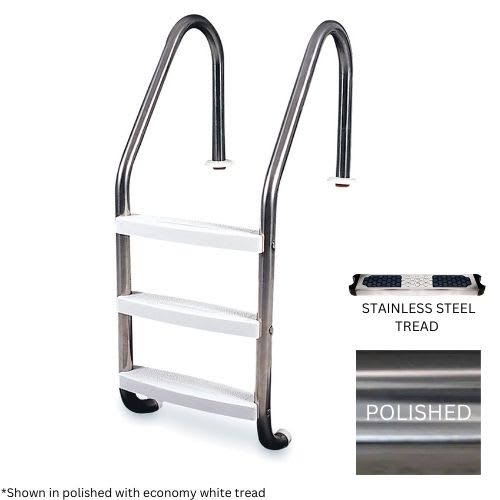 Global 3 Tread Economy Ladder .049 with Stainless Steel Treads | GPP-LD-E49-3ST-SS-SST