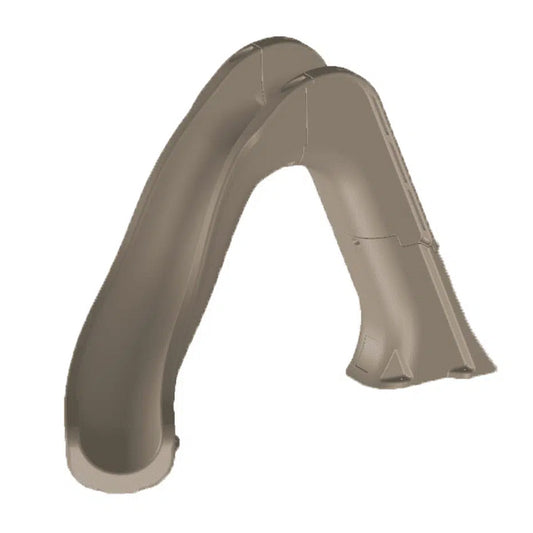 Global Tidal Wave Slide Left Turn Gray | GPPSTW-GREY-L