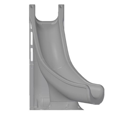 Global Tidal Wave Slide Left Turn Gray | GPPSTW-GREY-L