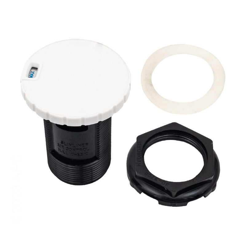 AIR CONTROL 1" SLIMLINE WHITE HYDRO AIR