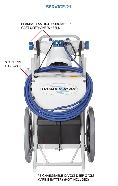 Hammerhead Service Unit Complete w/ 60' Cord | SERVICE-21-60