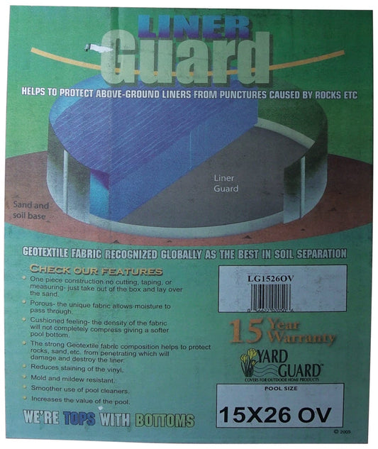 15' x 26' Oval Premium Floor Padding | LG1526OV