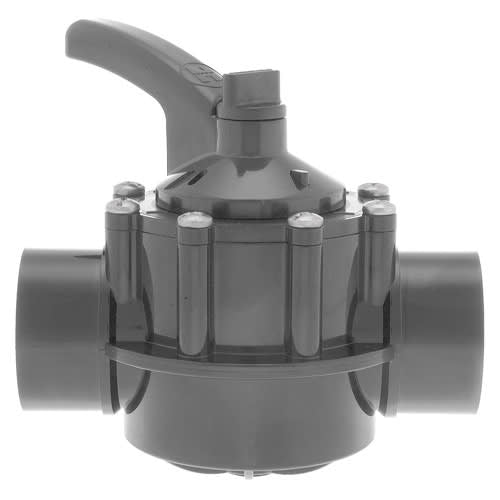 Hayward 2" x 2.5" 2-Way PVC Check Diverter Valve, Dark Gray | PSV2S2DGR