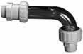 Hayward 1-1/2" MIP Clear Self-Aligning Double Male End Union Elbow | SP1486