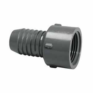 Gray PVC Adapter 1-1/2 in. Insert x FPT | 1435-015