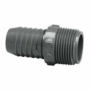 Spears PVC Adapter 1-1/2" Insert x MNPT, Gray | 1436-015