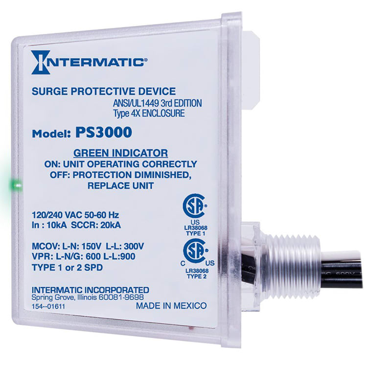 Intermatic Surge Protection Device 120/240V 4X Enclosure Intermatic Surge Protector | PS3000