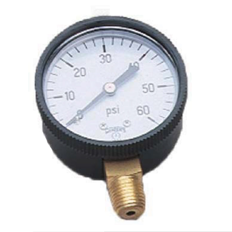 PRESSURE GAUGE, 1/4"LOWER MOUNT