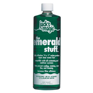 Jacks Magic Emerald Stuff Clarifier, 32 oz Bottle, 12/Case | EMERALD032