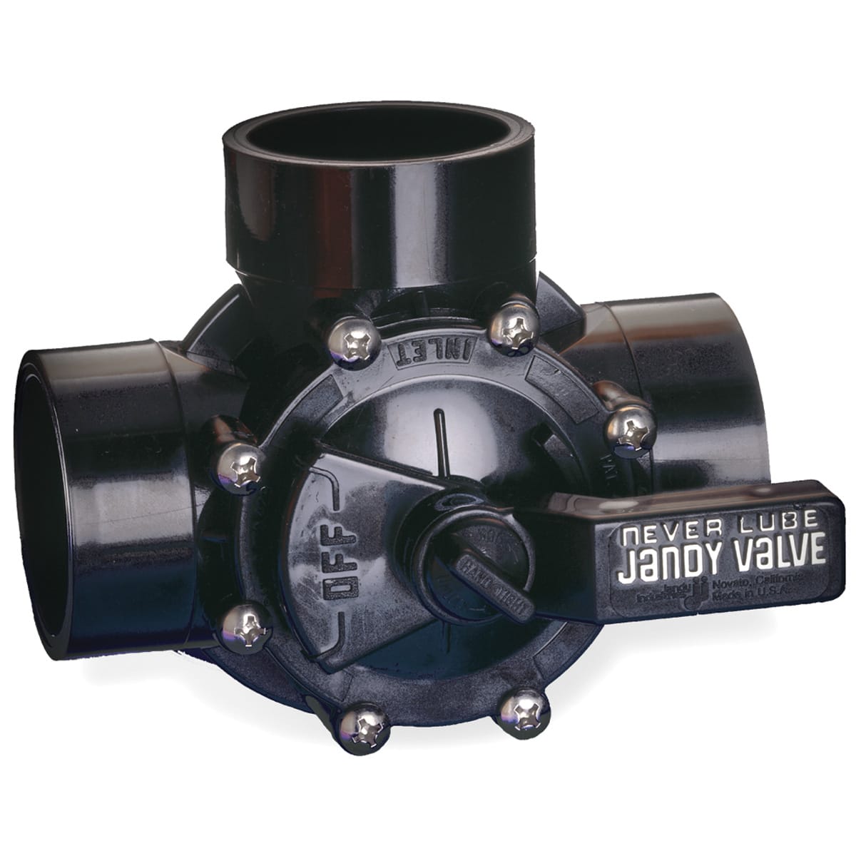 Jandy Pro Series NeverLube 1.5 to 2" CPVC 3-Port Diverter | 4715