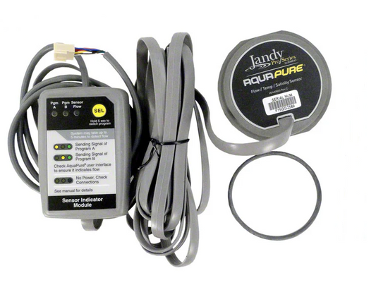 Jandy AquaPure Salt Cell Flow & Salinity Sensor, 3-Port Cells | 16' Cable | R0452500