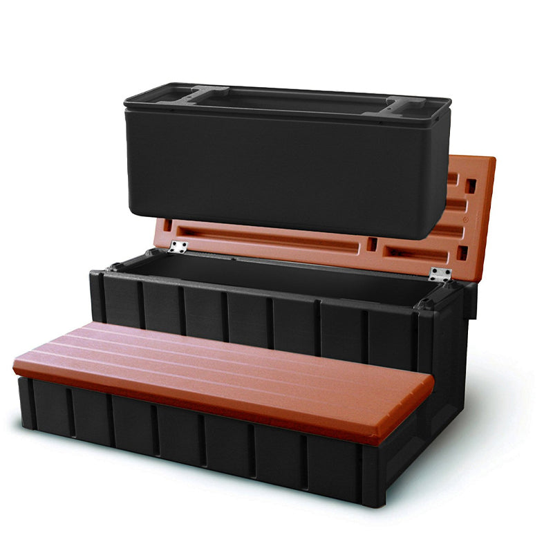 36" STORAGE STEP REDWOOD