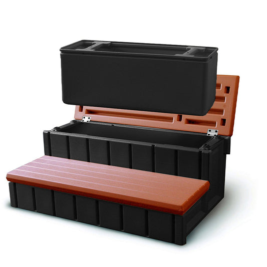 36" STORAGE STEP REDWOOD