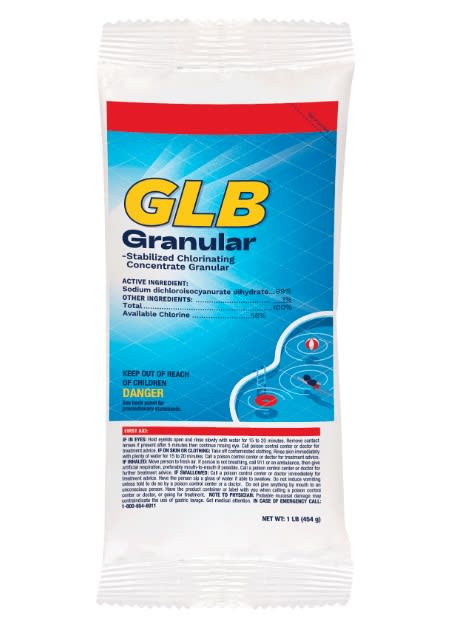 GLB Di-Chlor Granular Chlorine, 8 lb Bottle | 71220