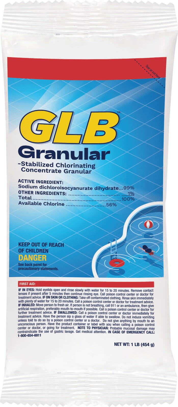GLB Dichlor Chlorine Granular 25 lb Pail | GLGR25