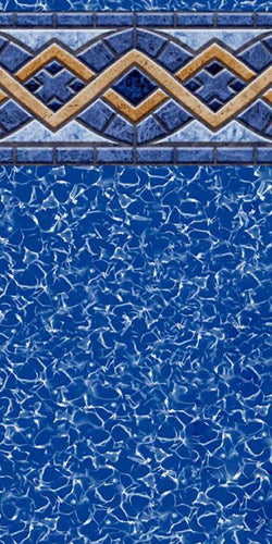 Swimline 27' Round Liberty Tile Unibead Liner, 52" Wall | LI2752LTU25