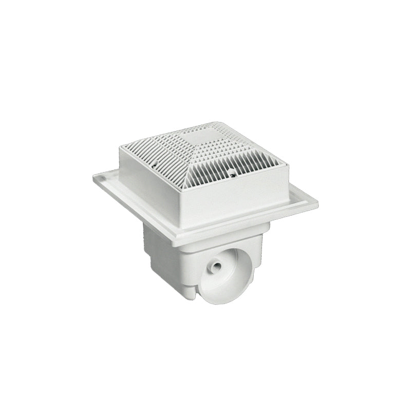 LAWSON 9"X9" SUMP AND GRATE WHITE
