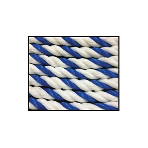 All Line 1/2" x 600' Spool Polypropylene Pool Rope, Blue/White | PTW160-06-XO-4242