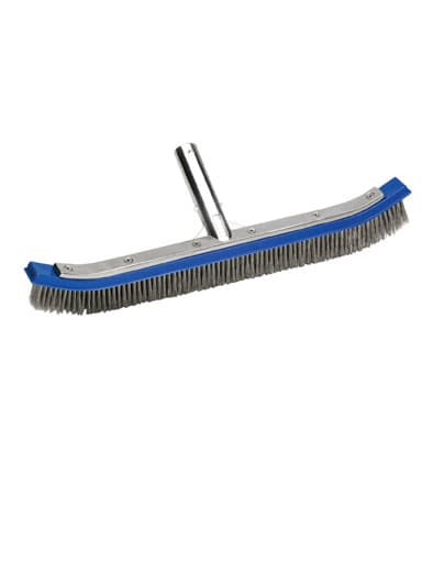 Ocean Blue 18" Curved Algae Brush w/ Aluminum Back | 110017B