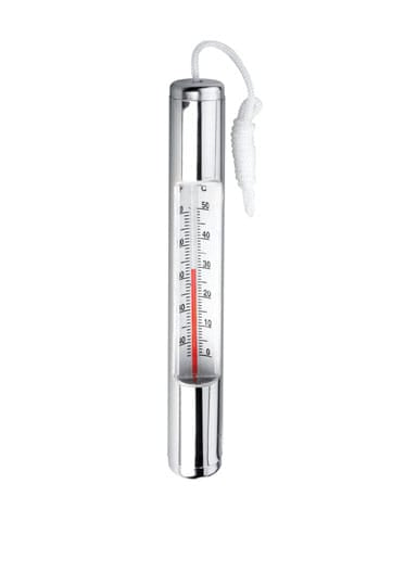 Ocean Blue Chrome Plated Thermometer | 150025