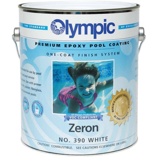 Olympic 390 Zeron Epoxy Pool Coating, White, 1 gal | 390