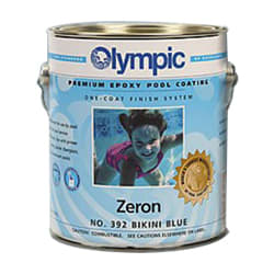 1 Gallon Olympic No. 399 Black Zeron Heavy Duty One Coat Epoxy Olympic Zeron Epoxy Paint Kit Black / 1 Gallon & 1 Quart  | 399G